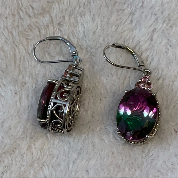 OVAL CUT WATERMELON TOURMALINE 925 STERLING SILVER - Picture 3 of 4